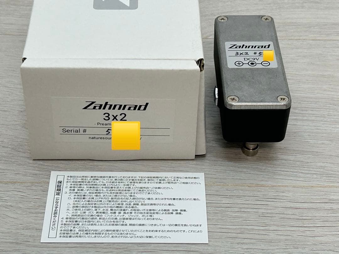 Zahnrad 3x2 Preamp/Booster ギターエフェクター