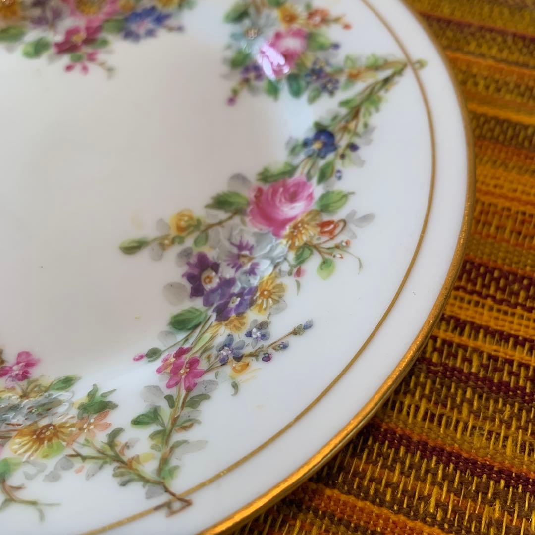 ビングオーグレンダール　(B)1870年アンティークの細かく描かれたお花が素敵！