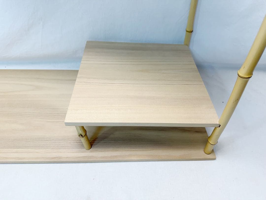 未使用 茶道具 花月庵好 松風棚 桐木地 煎茶台す 元箱