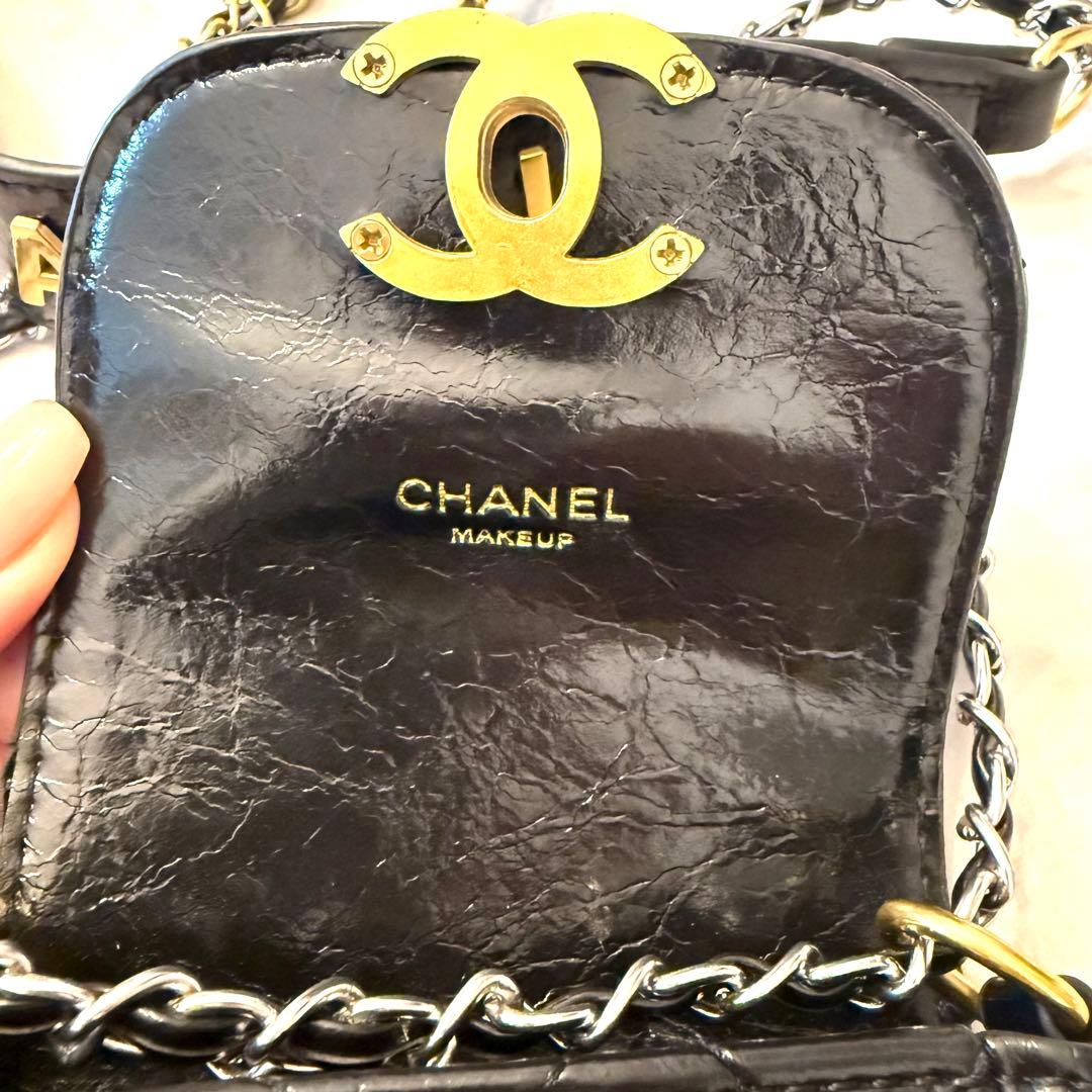 CHANEL シャンネルビューティー　ノベルティ　キルティングバッグ ブラック