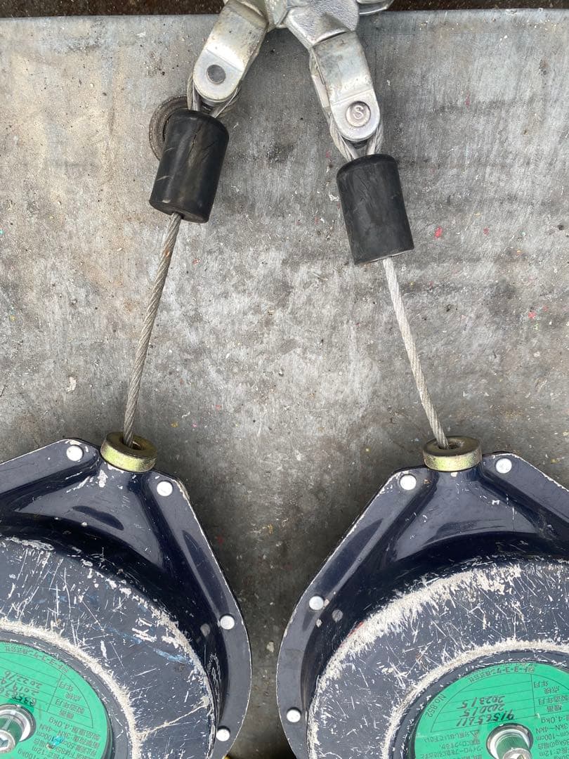 避難用ロープ 12m 2個セット カラビナ付き