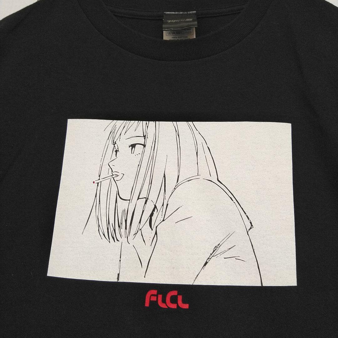 ほぼ新品　フリクリ　サメジマ・マミ美　ガイナックス　貞本義行　Ｔシャツ　黒　ＸＬ