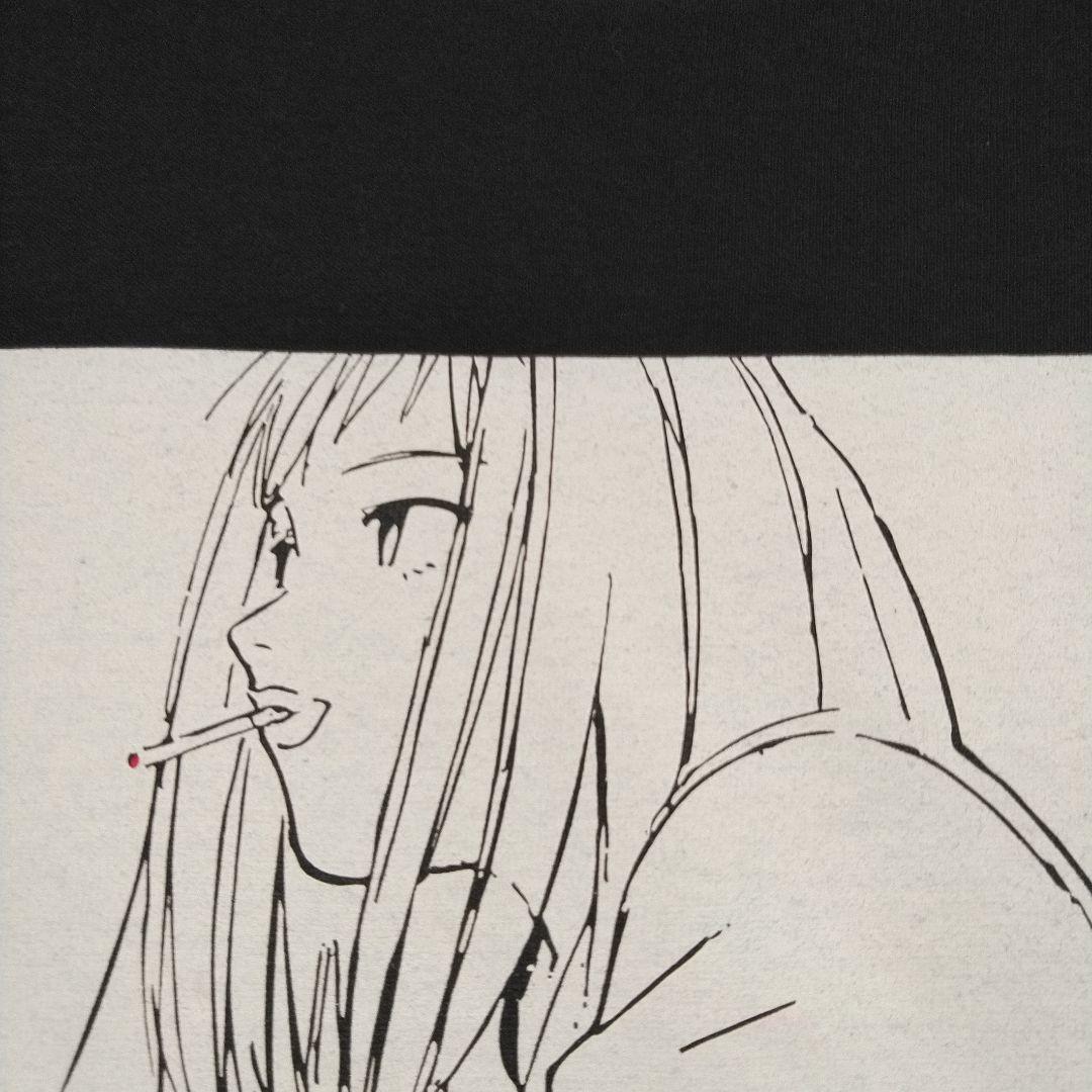 ほぼ新品　フリクリ　サメジマ・マミ美　ガイナックス　貞本義行　Ｔシャツ　黒　ＸＬ