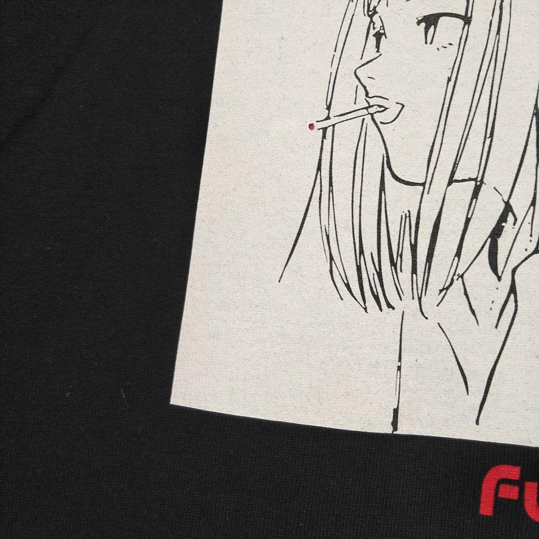 ほぼ新品　フリクリ　サメジマ・マミ美　ガイナックス　貞本義行　Ｔシャツ　黒　ＸＬ