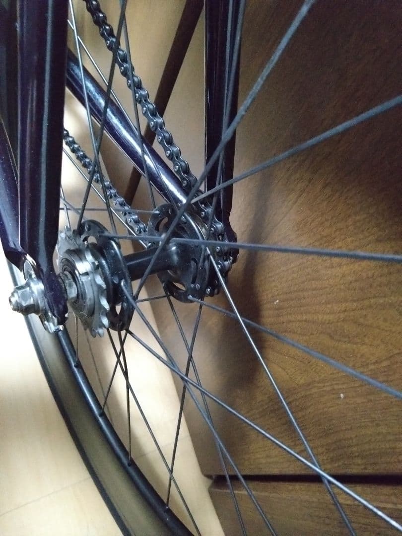 【猫富士様用：運賃込】LEADER735 ピストバイク マーブル×ラメ