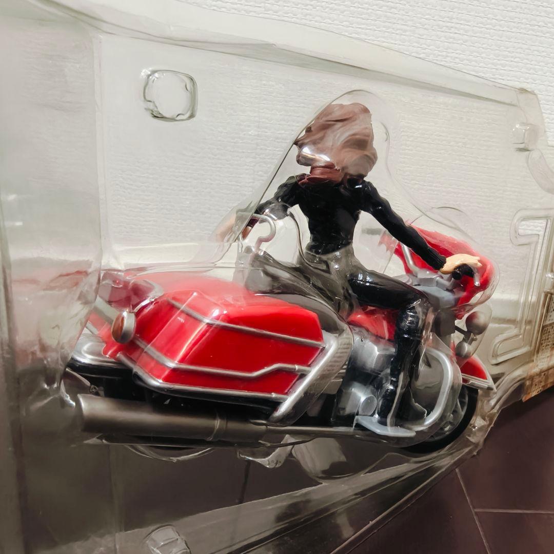 ルパン三世＆フィアット500☆峰不二子黒ライダースーツ＆赤バイクVer