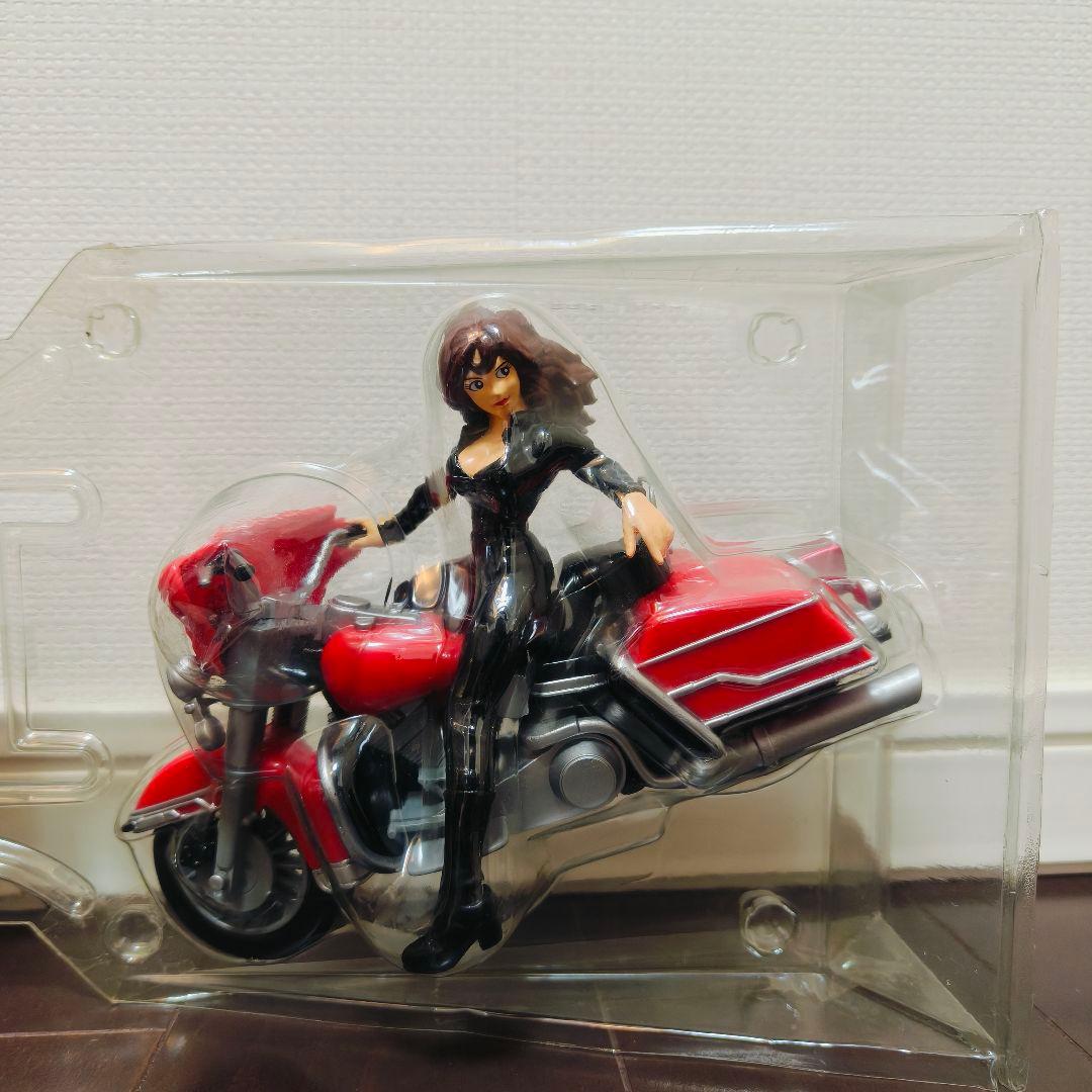 ルパン三世＆フィアット500☆峰不二子黒ライダースーツ＆赤バイクVer