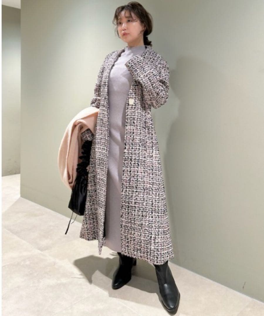 リリーブラウン　チェスターコート　ピンク