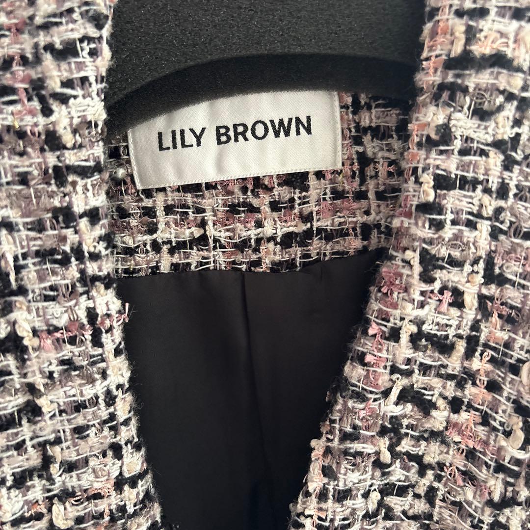 リリーブラウン　チェスターコート　ピンク