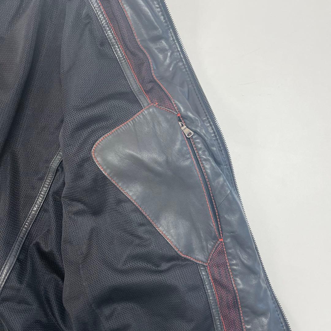 Hugo Boss ナッパレザー シングルライダースジャケット