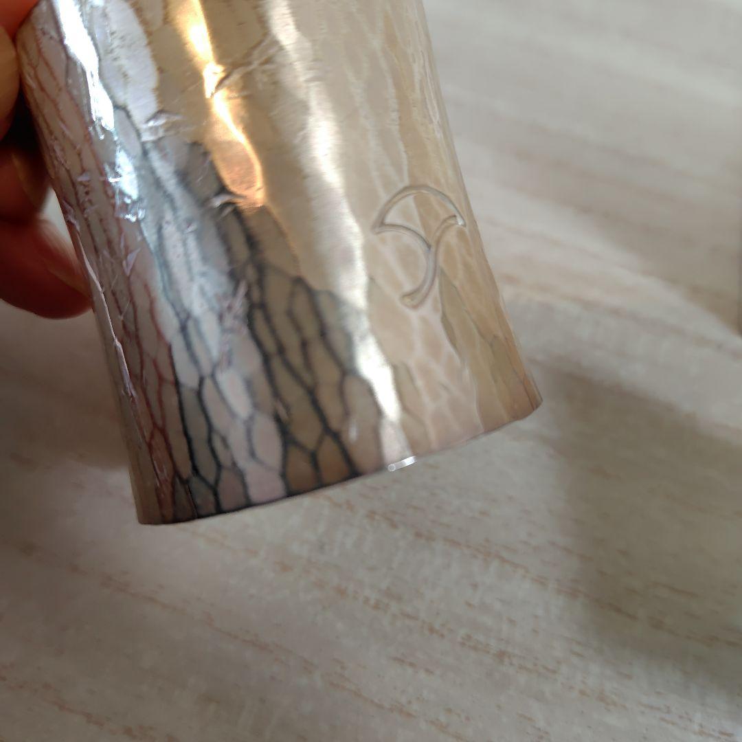 銀仕上銀杏紋蓋置