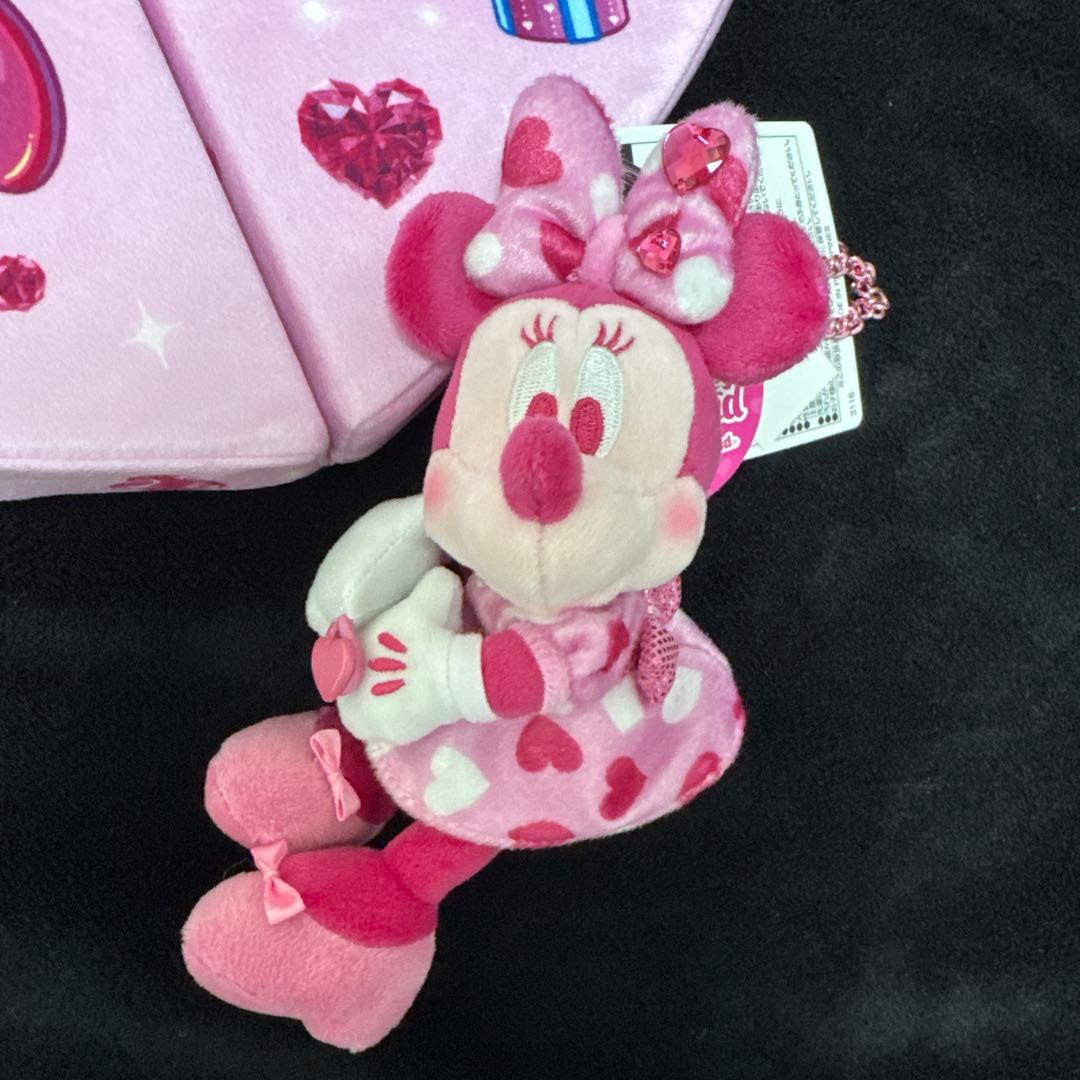 ミニパル　パルパル　ミニー ポータブルクッション ぬいぐるみキーホルダー