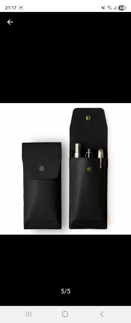 9/17まで。POSTALCO ファウンテンペンケース　　ブラック