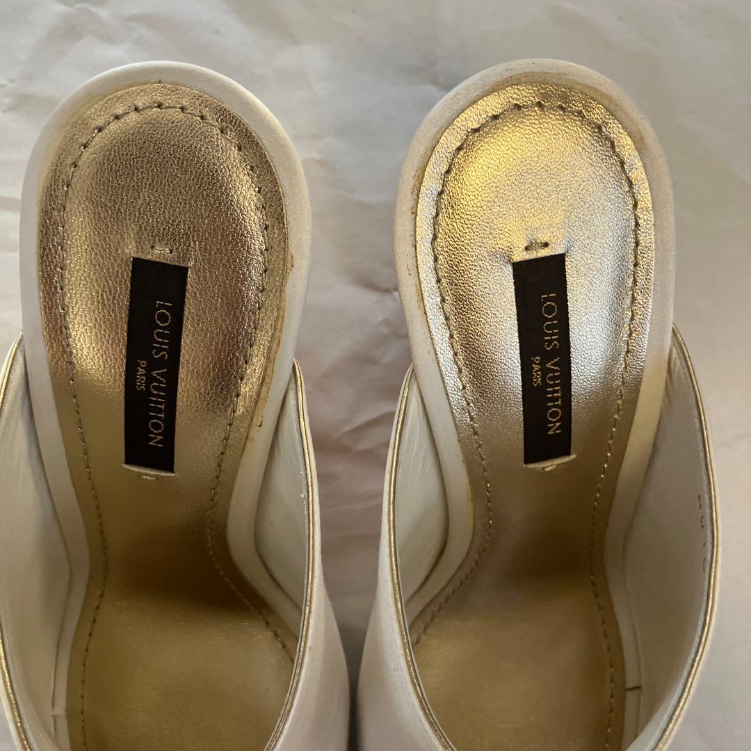 LOUIS VUITTON パールホワイト シルクミュール