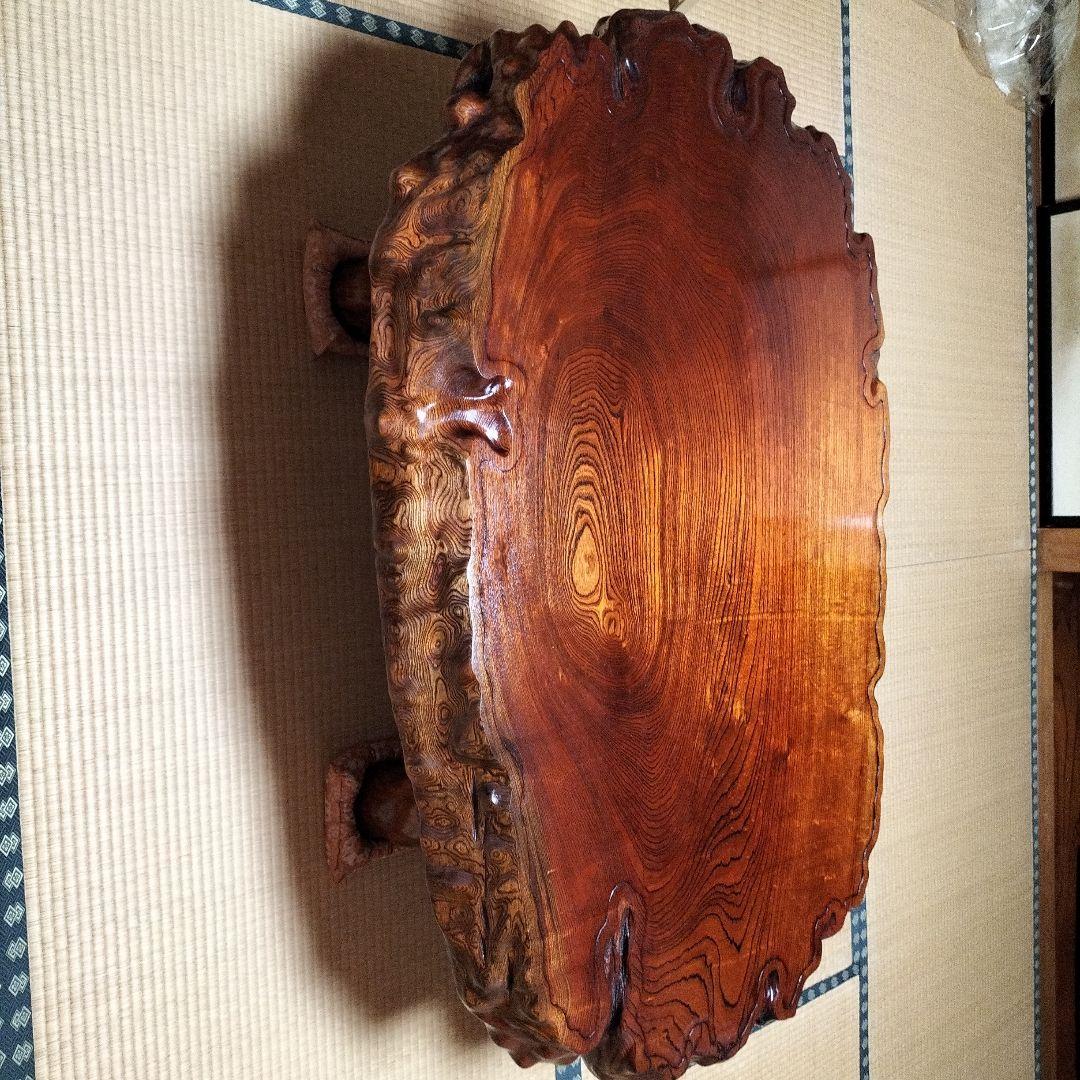 美品　けやき一枚板　座卓