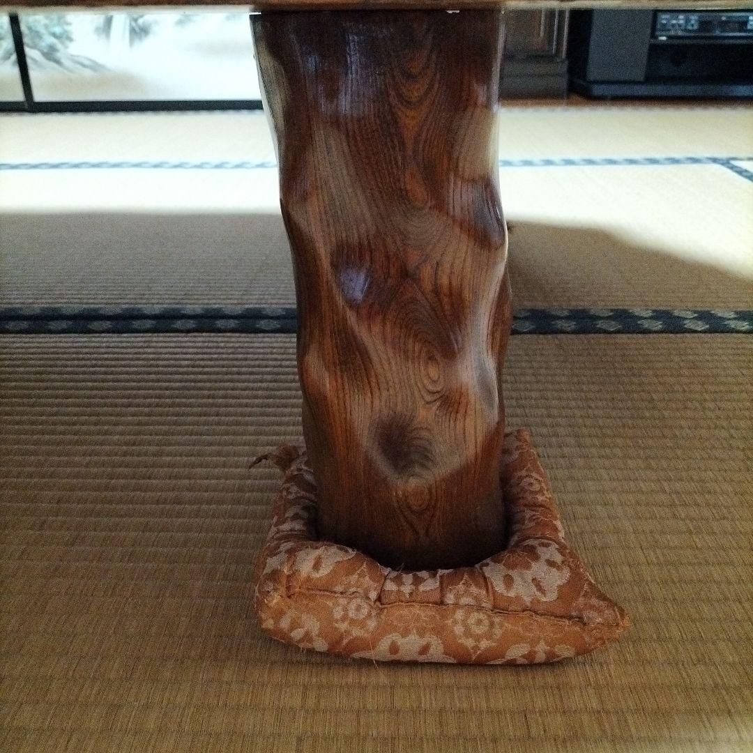 美品　けやき一枚板　座卓