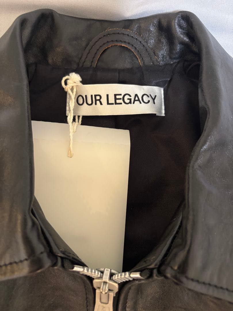 ち*ん様 レザーライダース ミニジャケットMini jacket 46ショート丈