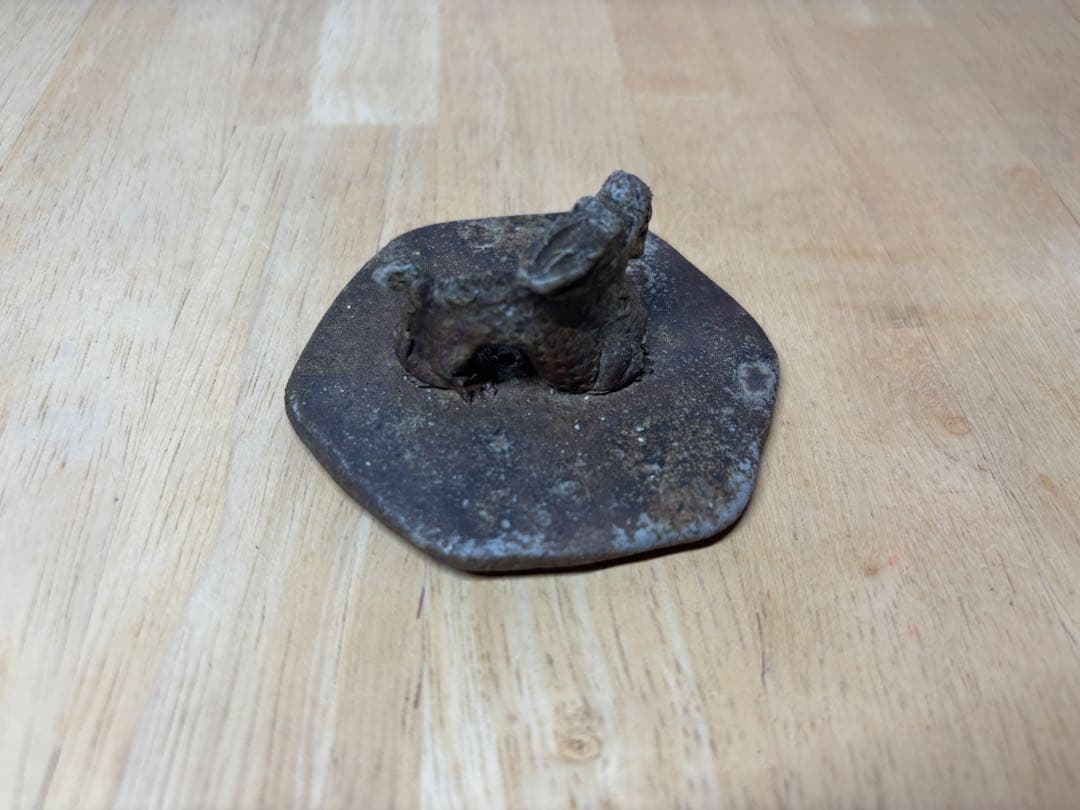 53.備前焼 宝瓶 登り窯 龍 りゅう リュウ 6角 手びねり 急須