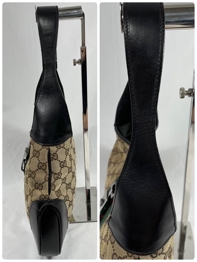 ✨GUCCI ジャッキー ワンショルダーバッグ シェリーライン GGキャンパス