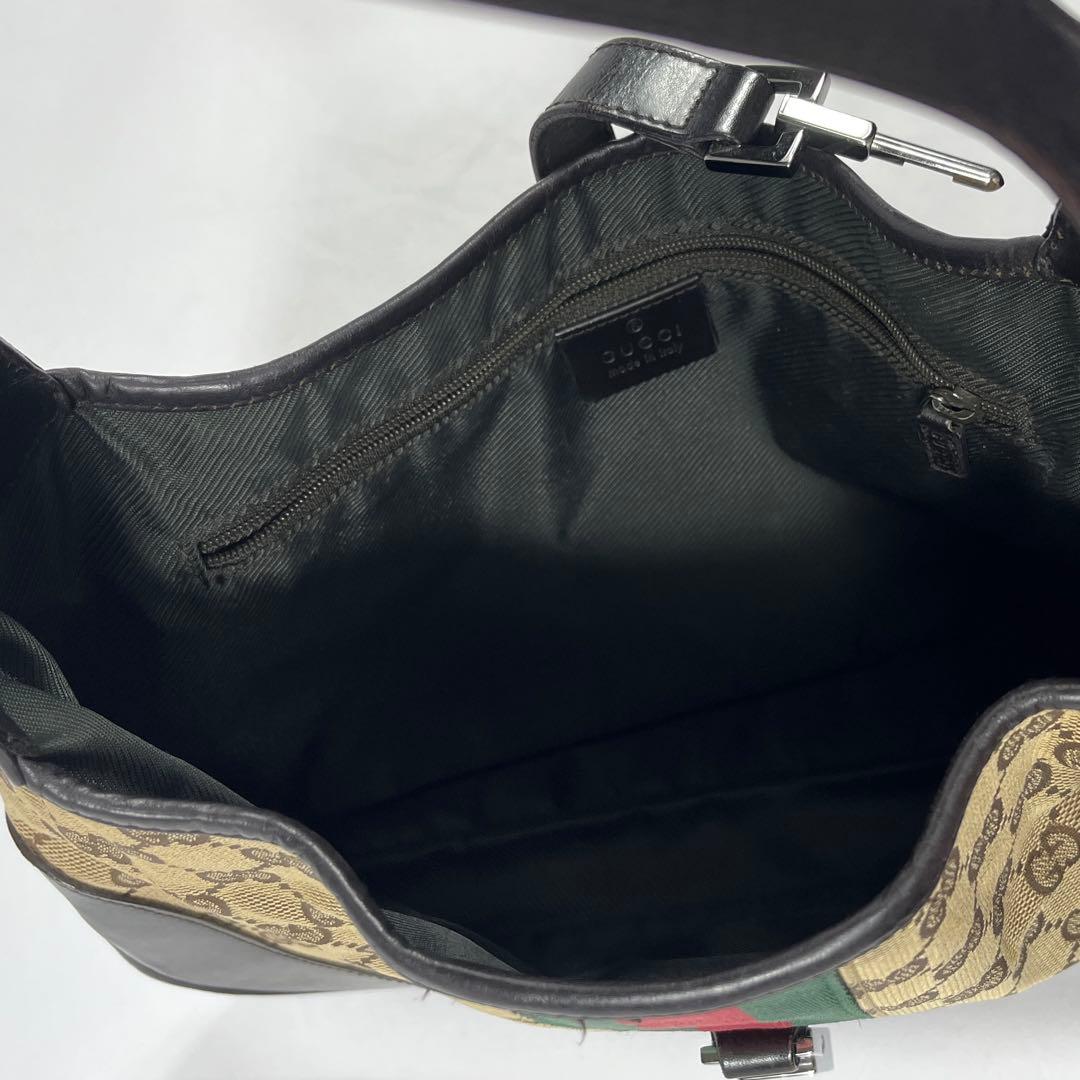 ✨GUCCI ジャッキー ワンショルダーバッグ シェリーライン GGキャンパス