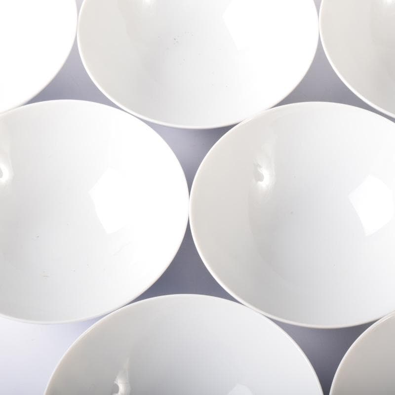 和食器　有田焼　華山萬右衛門作　唐草文　蓋付茶碗　十客　共箱　C　7613A