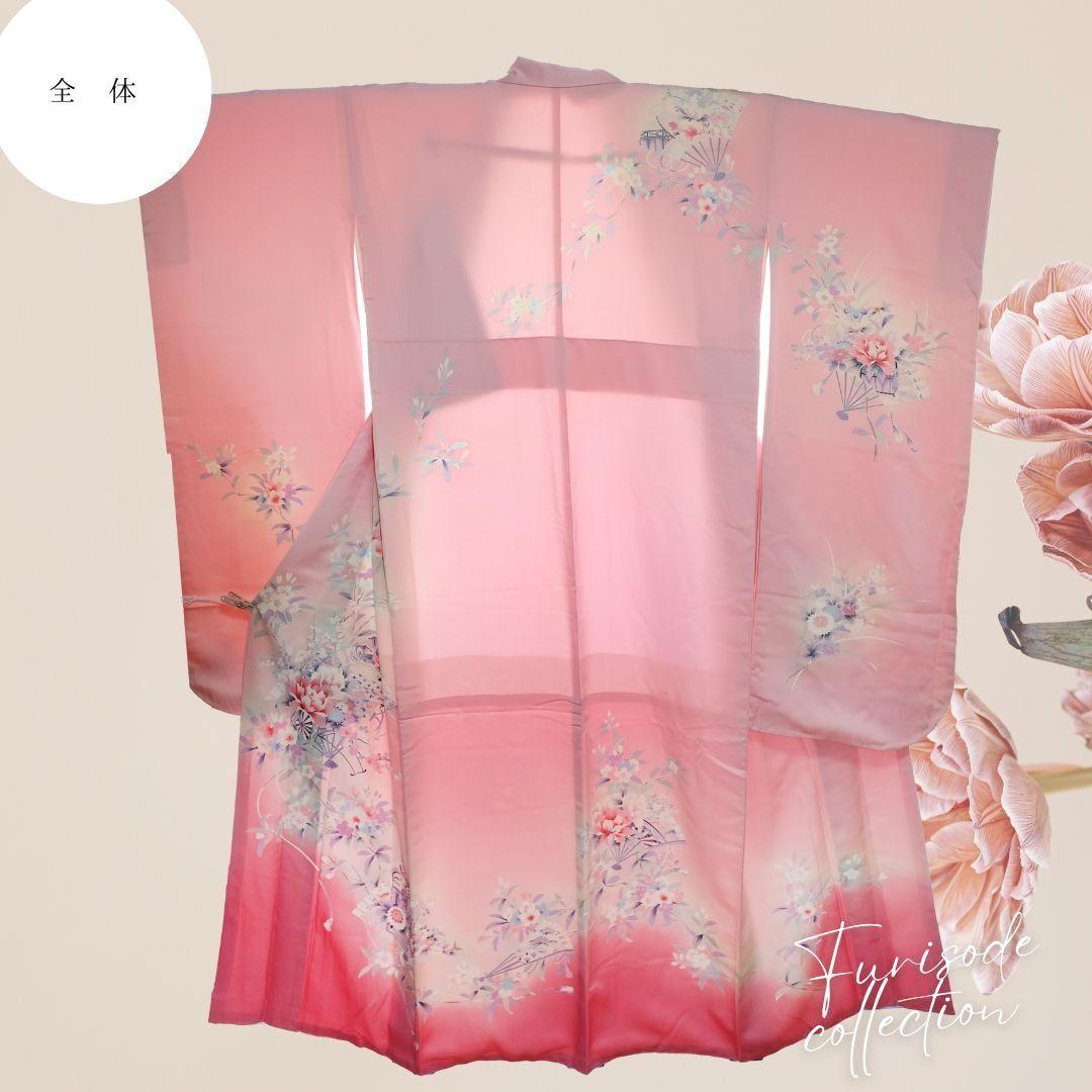 振袖フルセット　ライトピンク　ニュアンスコーデ　成人式　卒業式