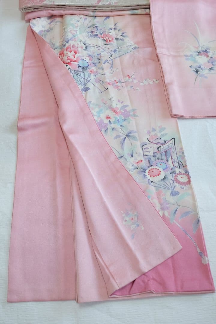 振袖フルセット　ライトピンク　ニュアンスコーデ　成人式　卒業式