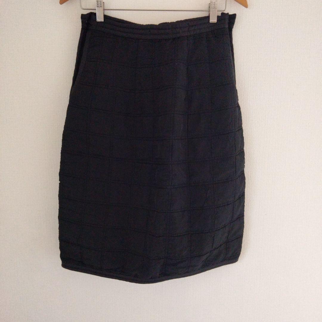 fumika uchida キルティングスカート　ブラック　size36