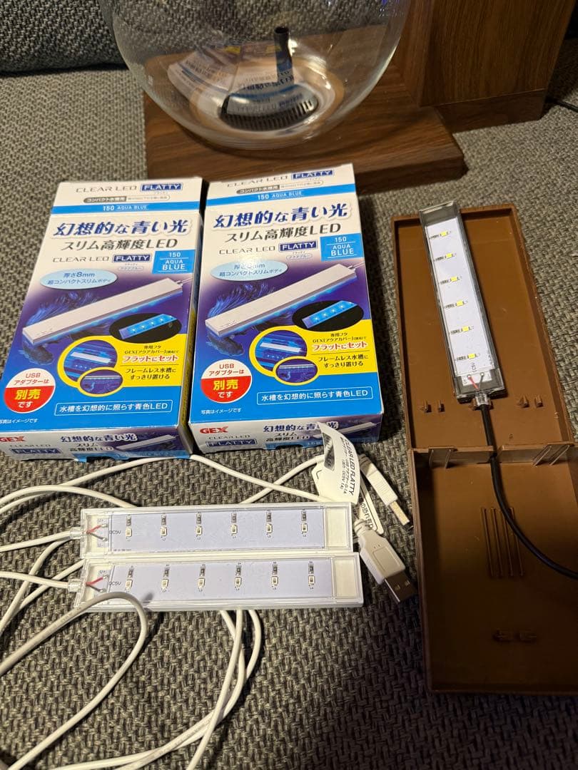 GEX ペルコ ダークウッド ＋ AQUA BLUE×2本 GEX 活性炭ろ過材