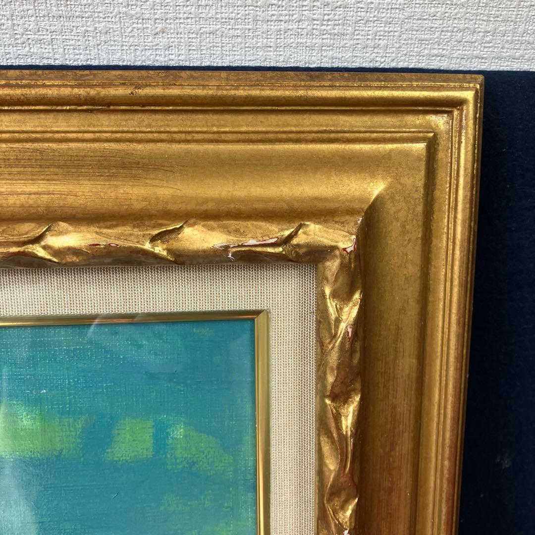 油彩　垣内カツアキ　「花咲く丘から（伊豆）F10」