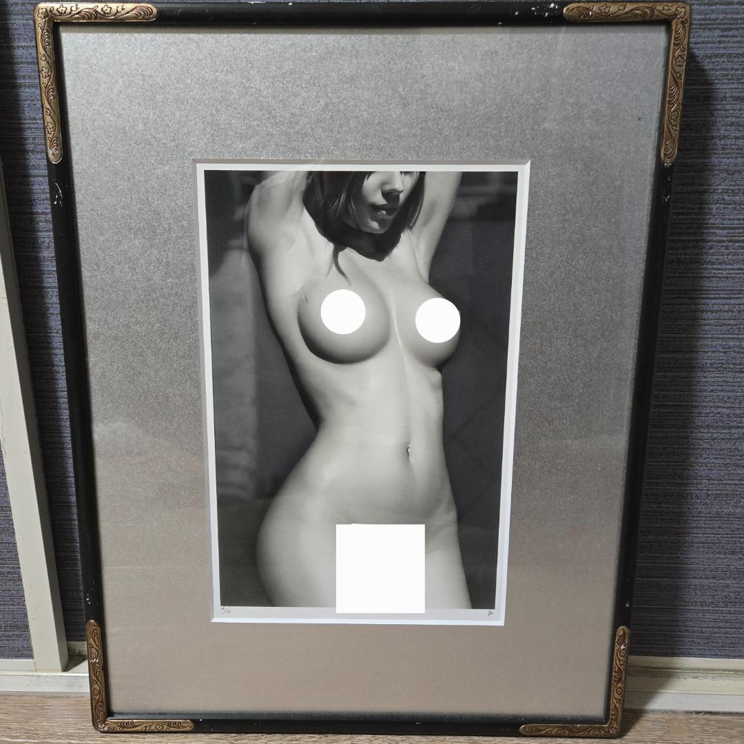 浜田和　裸婦　版画　4/50　直筆サイン　美人画