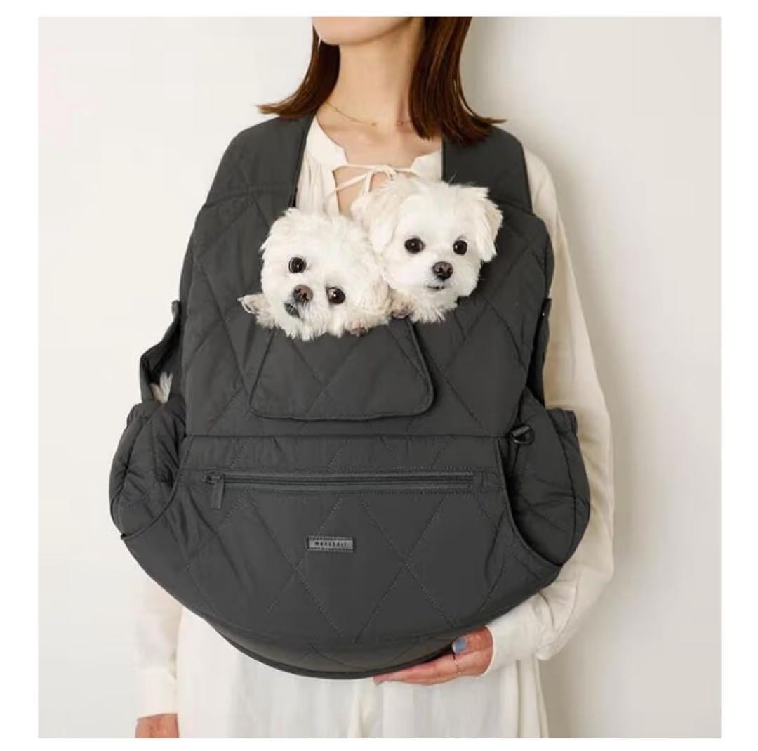 monchéri キルティングメッシュ付きフロントリュック