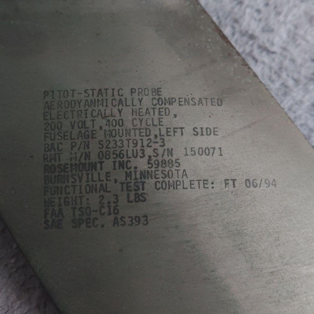 ピトー管　飛行機部品