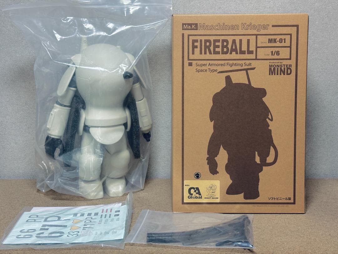 新品 横山宏 マシーネンクリーガー ファイアボール ソフビ Ma.K. 1/6