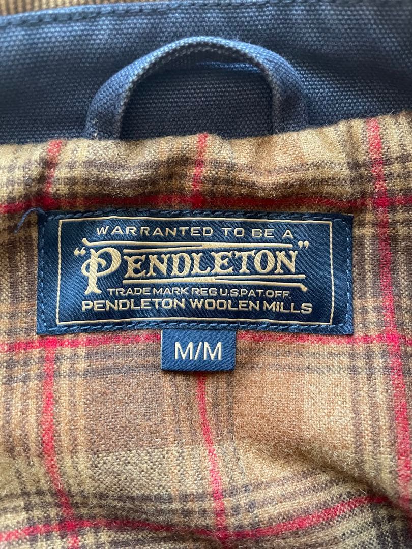 Pendleton ネイビージャケット M/M コーデュロイ襟付き