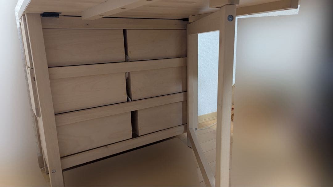 【のんきもの】IKEA ノールデンNORDENゲートレッグテーブル バーチ