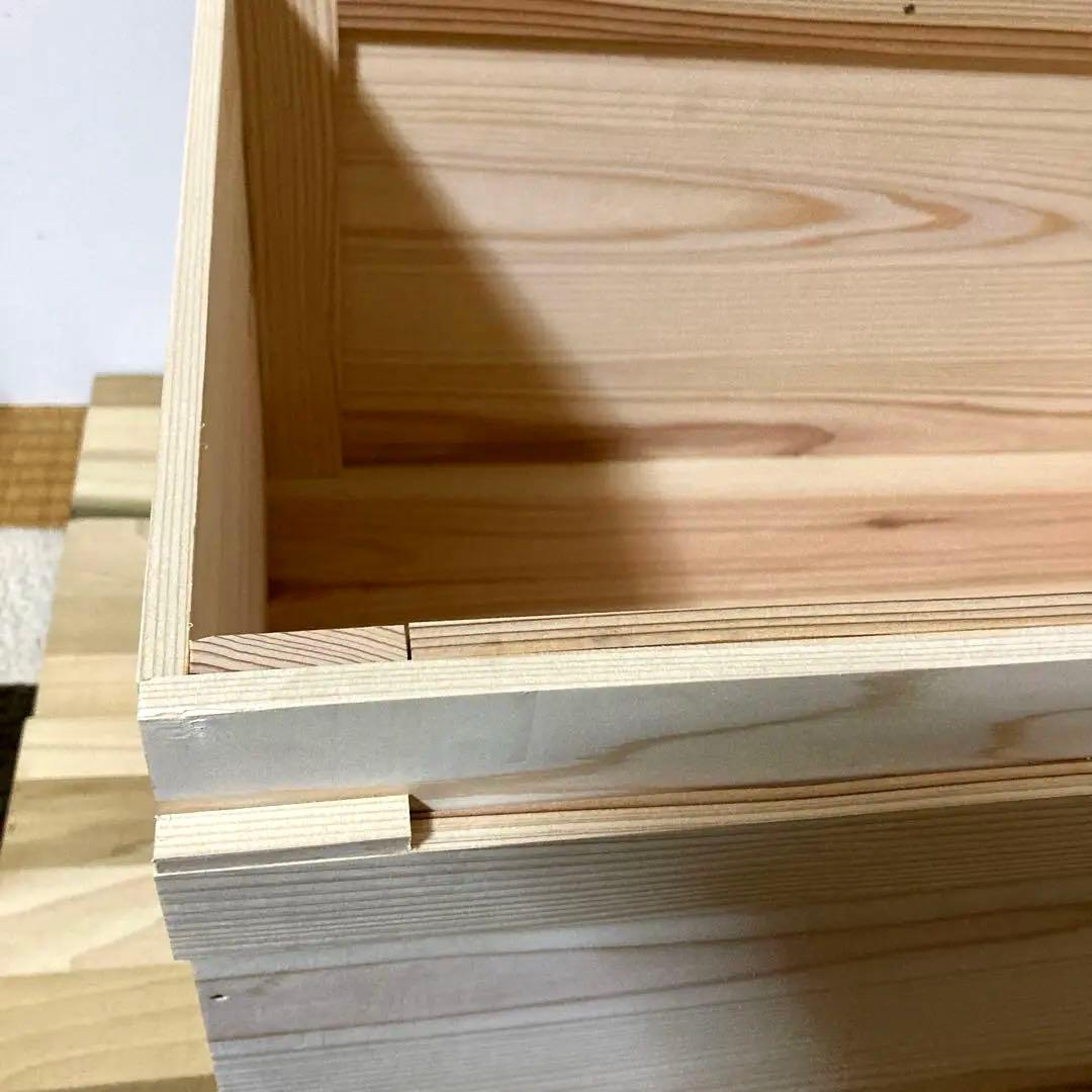 木箱　蓋付き　ウッドボックス　収納箱　収納ケース　宝物箱　ハンドメイド