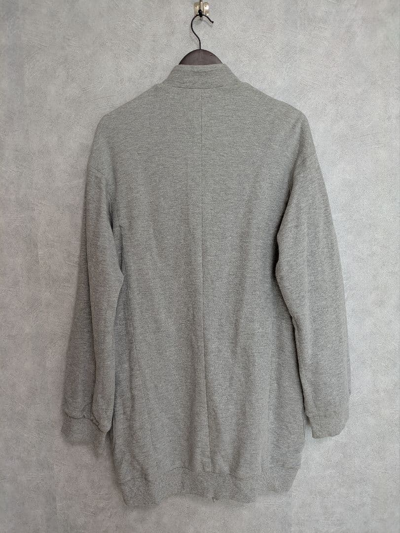 hazama 大人に向けた学ラン グレー ロング丈 ジャケット コットン