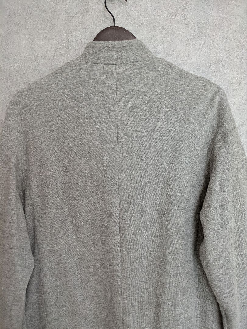 hazama 大人に向けた学ラン グレー ロング丈 ジャケット コットン