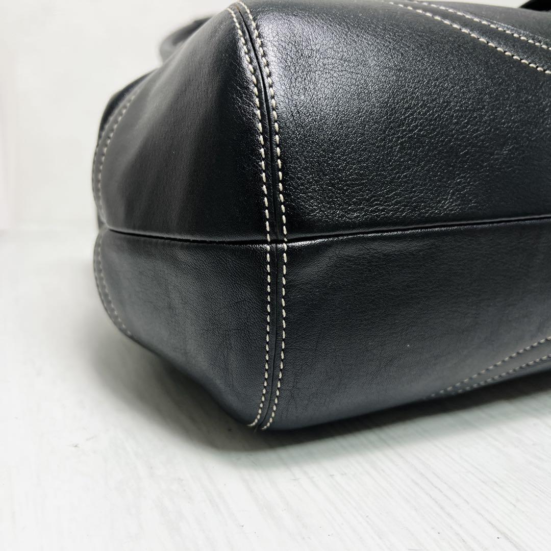COACH ハンドバッグ　ステッチ ベルト ソーホー レザー 金具 肩掛け