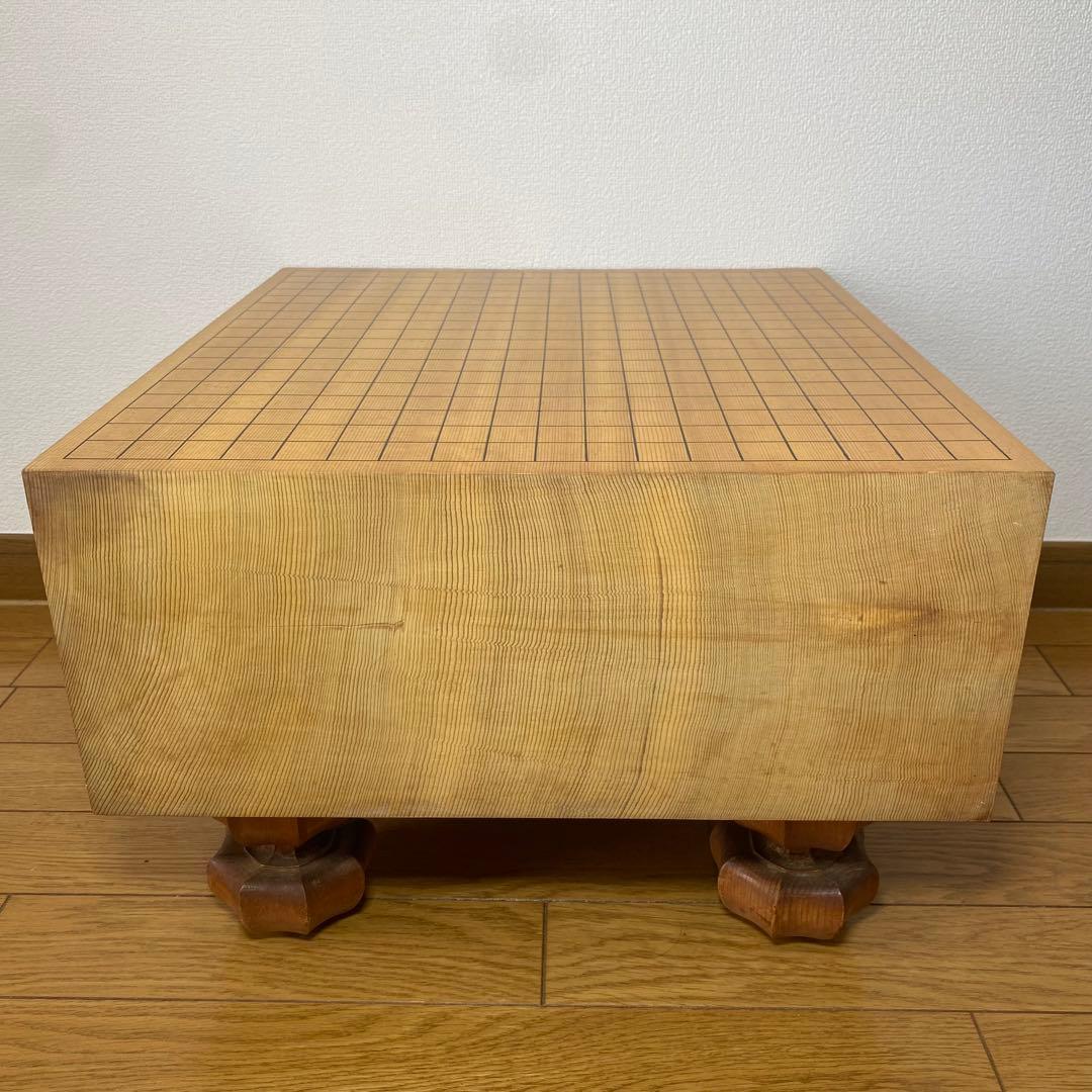 囲碁盤　碁石セット　5.7寸　厚さ17.5㎝　脚付