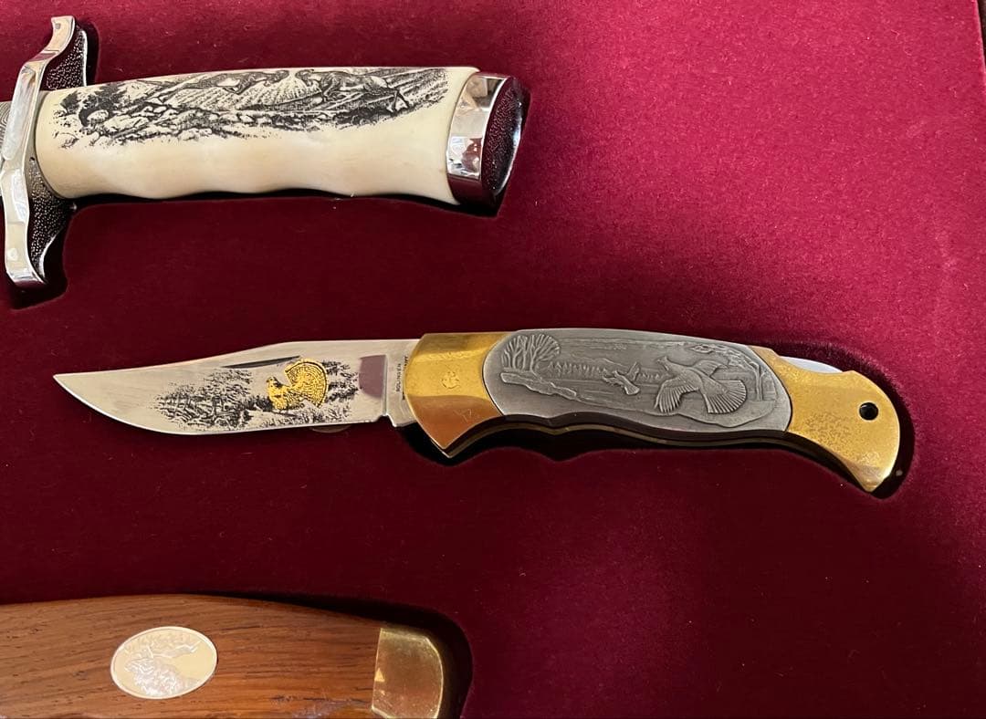 ドイツ製 ゾーリンゲン 飾りナイフ 12本セット 額入り 鍵付き