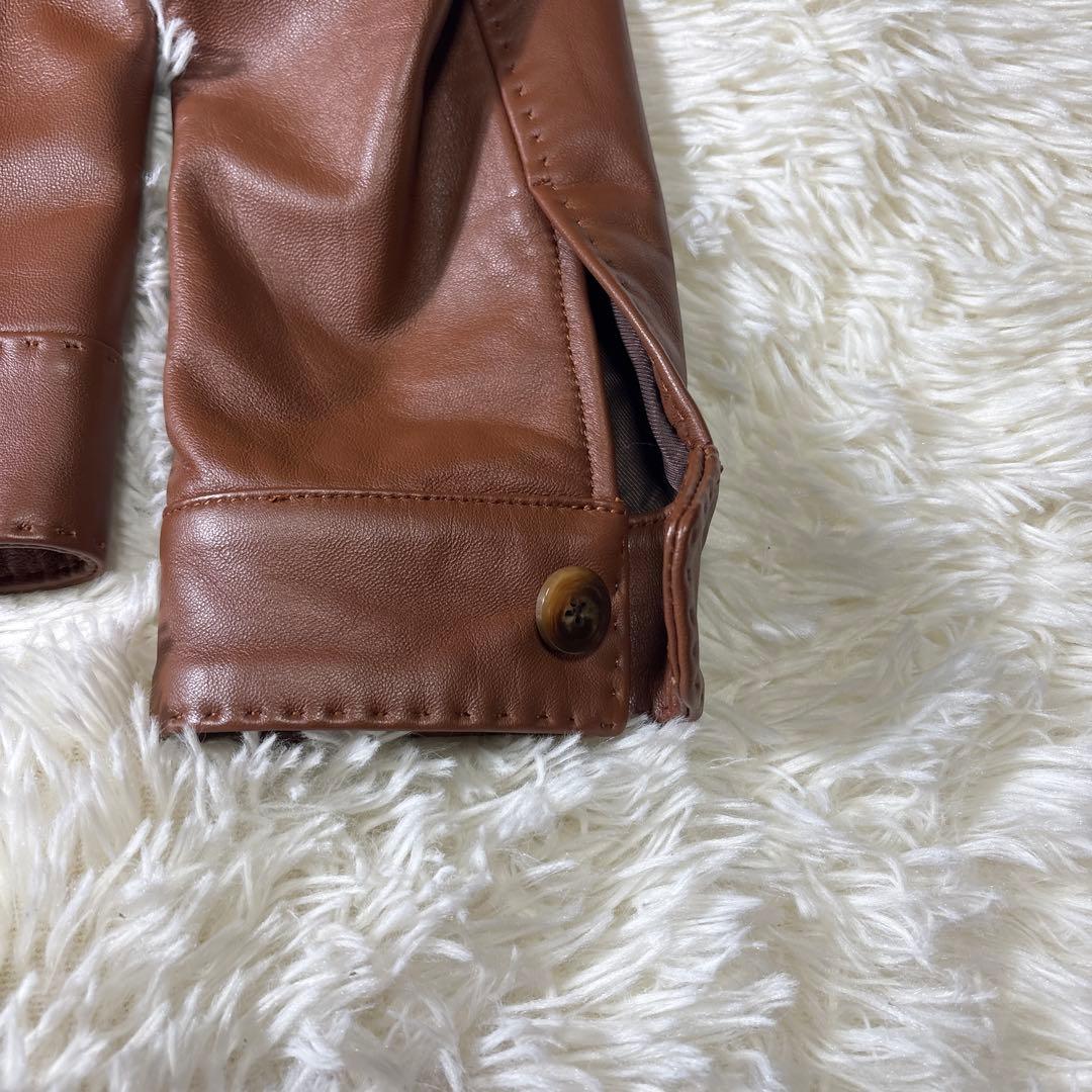 極美品✨MEN'S BIGI メンズビギ　シングルライダースジャケット　羊革