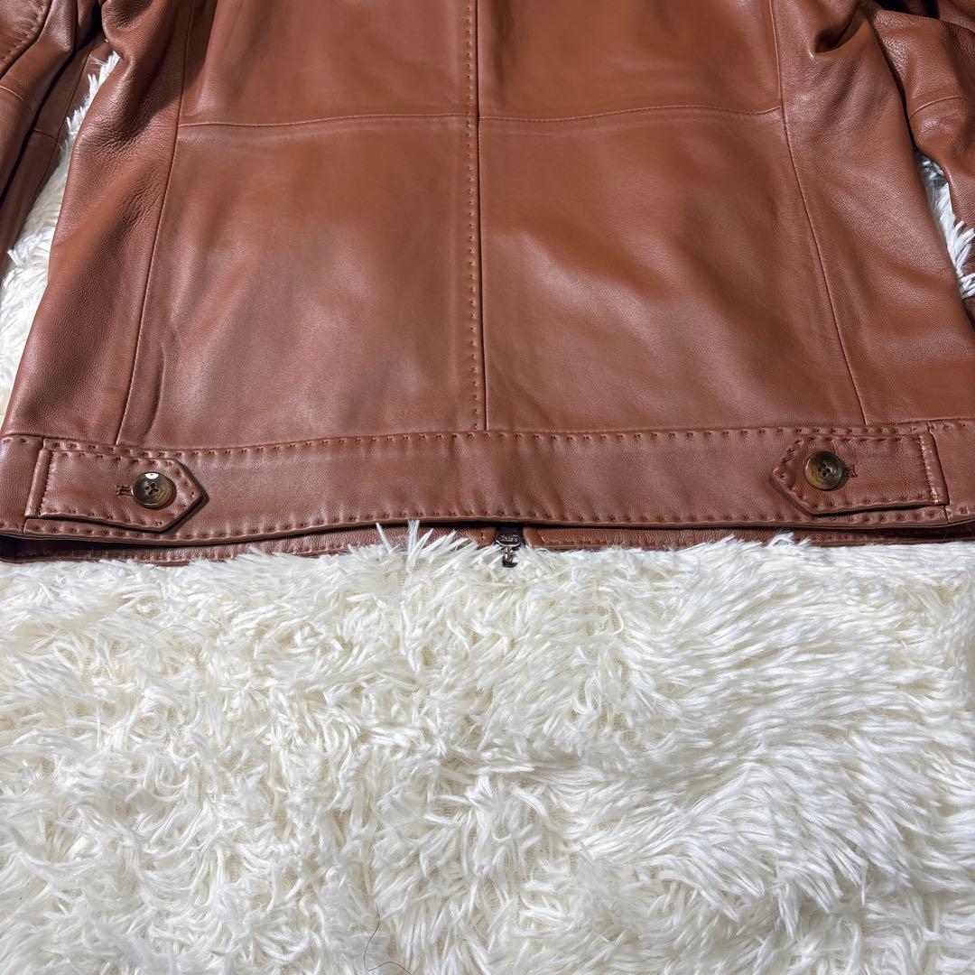 極美品✨MEN'S BIGI メンズビギ　シングルライダースジャケット　羊革