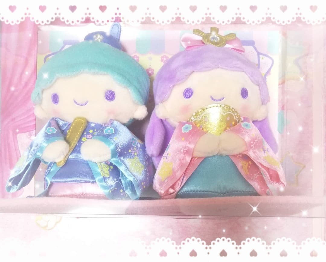 リトルツインスターズ　キキララ　ひなドール　雛人形　ぬいぐるみ　お雛様