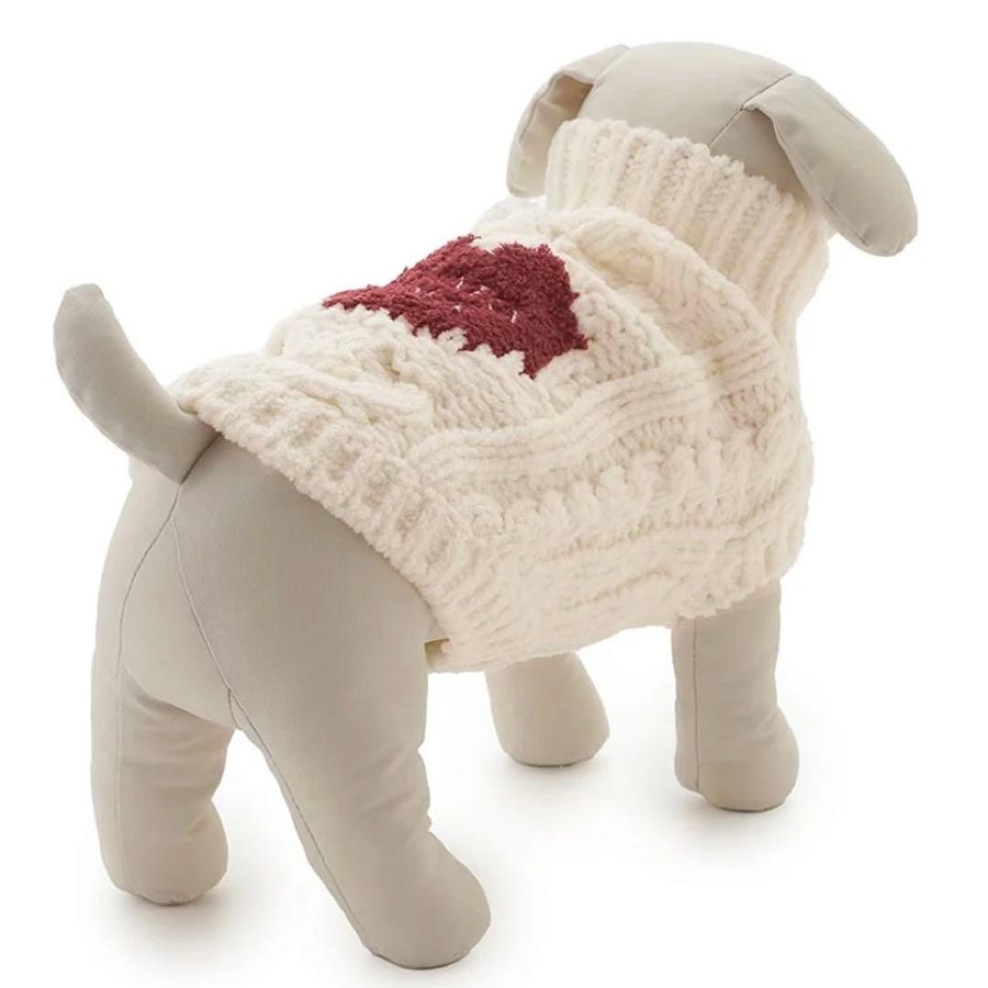 ジェラートピケ 【Valentine】ハートアランハイネックプルオーバー