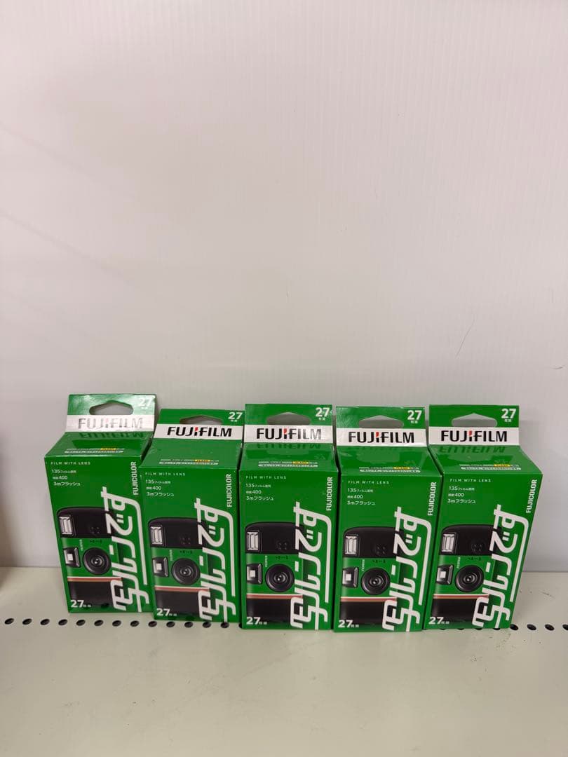 FUJIFILM 使い捨てカメラ 27枚撮り 5個セット