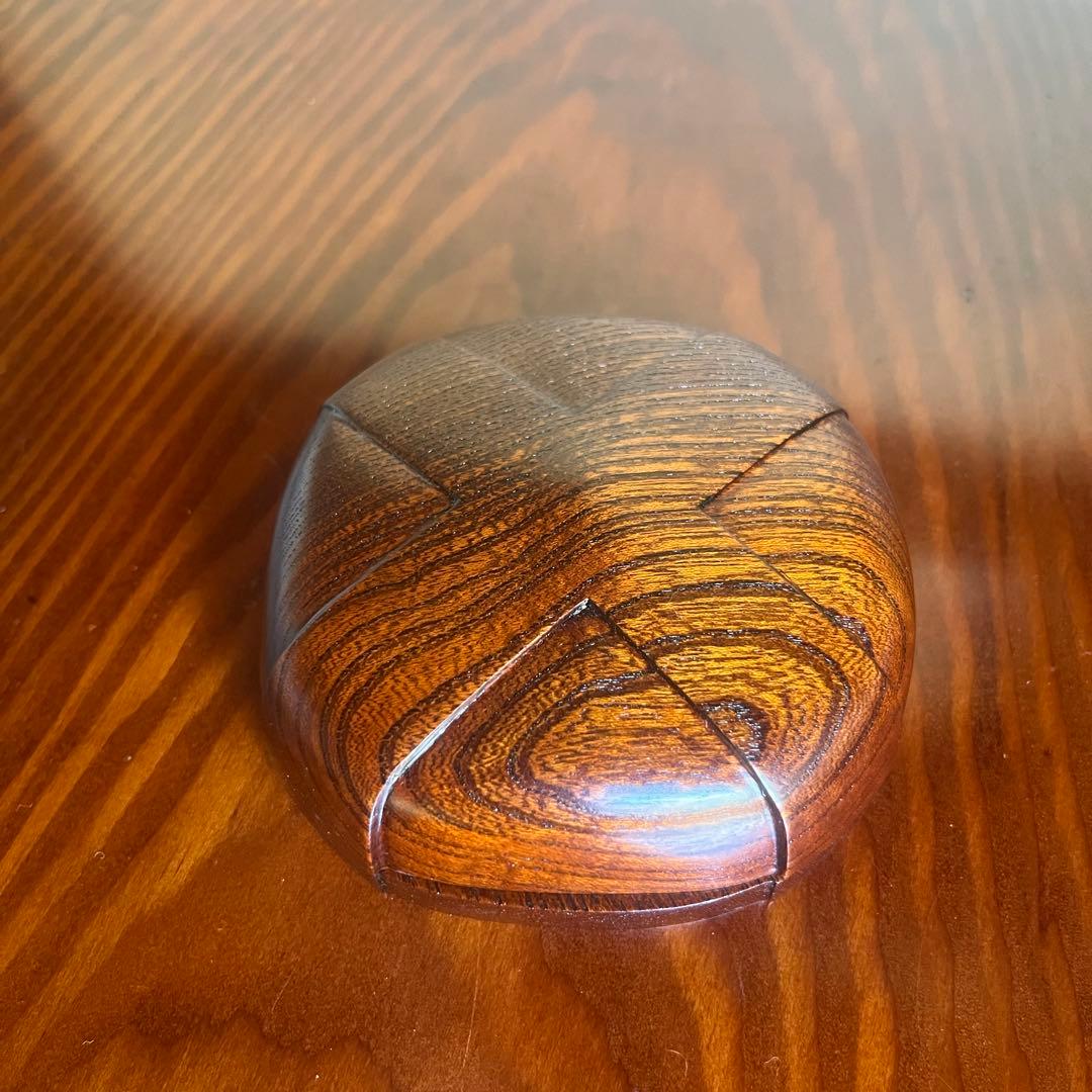 欅拭漆合子 香合 小物入れ