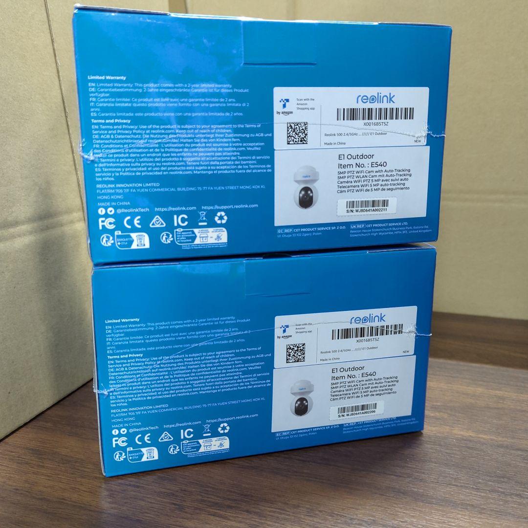 2点Reolink 防犯カメラ 屋外 3倍光学ズーム E1 Outdoor 新品