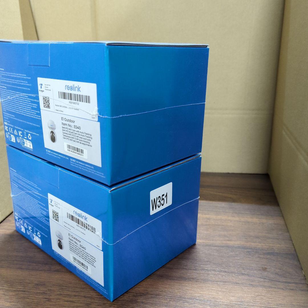 2点Reolink 防犯カメラ 屋外 3倍光学ズーム E1 Outdoor 新品
